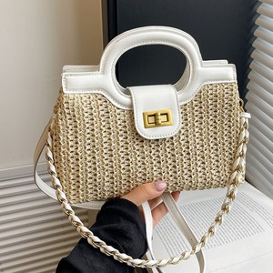Nouveau <span class=keywords><strong>Sac</strong></span> de Plage Tressé Chic 2026 avec Chaîne – <span class=keywords><strong>Sac</strong></span> <span class=keywords><strong>à</strong></span> Bandoulière Tendance pour Vacances d'Été - Product Image 1
