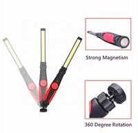 Lampe de travail d'urgence personnalisée super lumineuse lampe de poche à base magnétique rechargeable lampe de travail LED COB pliable portable