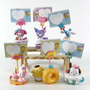 6 cái/bộ tráng miệng bánh ghi chú chủ thẻ Kitty đồ trang trí bàn sanriomn bánh hình hoạt hình giai điệu của tôi kuromi - Product Image 1