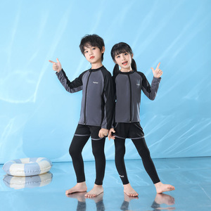 Boys Surf Suit Kids Rash Guard Quick Dry Swimwear Cardigan <b>Surfing</b> Suit UPF 50+ Sun Protection Summer Beach Shirt - Product Image 5
