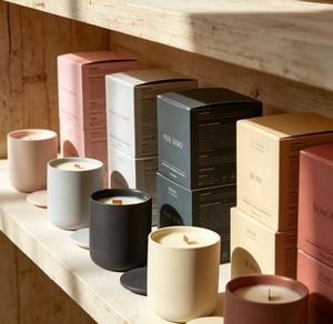 Ascendia Ceramic Scented Soy <b>Wax</b> <b>Candle</b> 240g Minimalist Design Floral Aromatherapy Home Decoration - Product Image 2