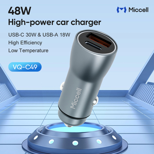 Chargeur de voiture double port Miccell 48W 30W PD QC3.0 avec protection OTP/OVP pour téléphone portable et ordinateur portable - Product Image 2