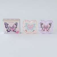 Crème blush hydratante transparente au design exquis en forme de papillon, taille standard, couleur orange, pour un teint éclatant, résistante à l'eau