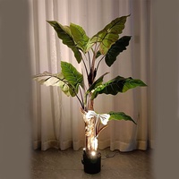 Oh Arts Lichterketten für Bäume, Außenstrahler für Innen-Weihnachtsbäume, Künstlicher Ficus-Baum mit Beleuchtung