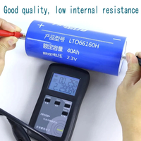 Untuk Baterai Li-ion LTO 66160 2.3V 40Ah 10C High Discharge DIY 40000 Siklus Hidup -20C~+60C untuk Perahu Listrik Tenaga Surya