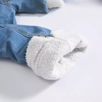 Manteau en denim WarmJacket à doublure moelleuse pour hommes pour l'hiver et le nouvel an