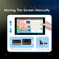 Podofo 9 "4 + 64 Android autoradio stéréo CarPlay & Android Auto BT WIFI Radio EQ DSP GPS écran IPS réglable OEM usine