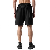 Shorts de boxe unisexe en polyester/coton léger, coupe ample, taille élastique avec cordon de serrage, pour entraînement de combat et arts martiaux