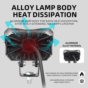 KLT Nuevo Proyector LED de Alta <span class=keywords><strong>Calidad</strong></span> de Doble Color Blanco y Amarillo de Aluminio de 12V para Autos/Motocicletas, Lámpara de Niebla Delantera - Product Image 4