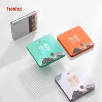 Tianhui — boîtes fines en métal blanc de qualité alimentaire, petites boîtes carrées en étain pour gâteaux à thé