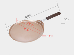 Carbon Steel Bakeware 8" Non-stick champagne Gold <strong>Pancake</strong> <strong>Pan</strong> - Product Image 6
