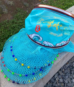 Protège-poisson pliable en caoutchouc avec filet de maintien en acier inoxydable et nylon, accessoires de pêche à la carpe pour utilisation en lac - Product Image 1