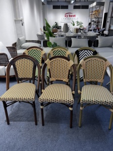 Best Modern Garden <b>Rattan</b> Hotel Sales Office Sun Room Balcony <b>Outdoor</b> <b>Rattan</b> Chair Tea Table Furniture Combination - Product Image 6