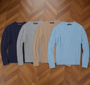 <span class=keywords><strong>Pull</strong></span> Ralph à manches longues pour homme, mélange de coton, <span class=keywords><strong>col</strong></span> roulé, tricoté avec un point torsadé, logo brodé, pulls Lauren - Product Image 2