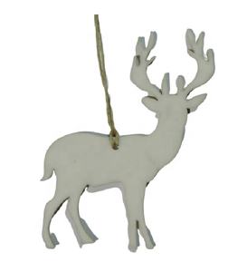 Bijou suspendu de noël en forme de cerf, décoration de maison, ornement de mariage ou d'anniversaire, 1 pièce - Product Image 1