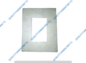 Cadre photo en marbre 4x6 avec incrustation d'os, sérigraphie 2 couleurs, décoration intérieure, table de mariage, artisanat de qualité supérieure - Product Image 2