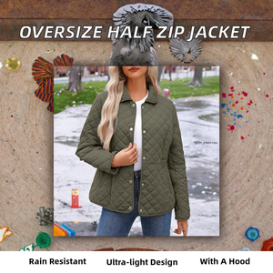 6403-XUJO-Chaqueta Anorak con Capucha y Media Cremallera de Algodón, Poliéster y Nylon, Personalizada, Oversize, Ligera, con Botones, Servicio OEM, Teñida con Hilo - Product Image 2