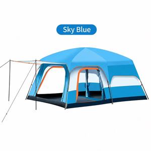 Tente de <span class=keywords><strong>camping</strong></span> extérieure 2 chambres avec espace de vie, abri familial grande capacité 3-10 personnes, fournisseur fabricant en gros - Product Image 3