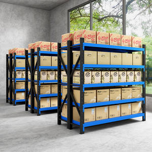 Estante de almacenamiento de metal de altura ajustable y unidades de estantería para taller de bricolaje y supermercado para organización - Product Image 2