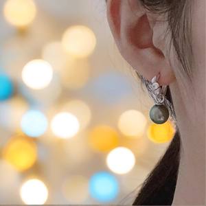 22527 DIY Pearl Accessories S925 <b>Silver</b> Earnail Empty Tray 9-13mm <b>Beads</b> Fashion <b>Silver</b> Jewelry Ear Buckle-Available 20mm 25mm - Product Image 4