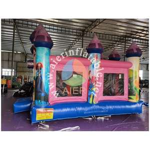 Château gonflable de princesse des contes de fées, qualité commerciale, pour enfants, avec imprimé princesse, pour fêtes et événements, jeu sécurisé - Product Image 3