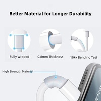 Harga Grosir Pabrik Kabel Data Pengisian Cepat USB A ke Lightning untuk Ponsel 1 Meter 5V2.4A untuk iPhone