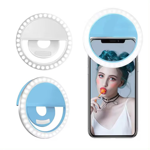 Wholesale Portable Selfie Ring Light Camera Clip-on Mobile Phone Led Selfie Ring Light for Smartphone