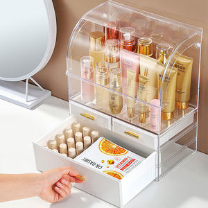 Boîte de rangement cosmétique en plastique transparent européen, forme rectangulaire, capacité de 10 à 20 L, design multifonctionnel pour le soin de la peau, tiroir - Product Image 3