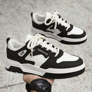 Chaussures de skate basses pour hommes, antidérapantes, avec doublure en mesh et semelle intérieure en PVC, durables, pour le printemps/été, chaussures de marche décontractées et sportives - Product Image 3