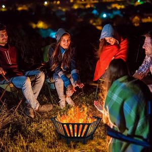 <b>Portable</b> Modern Metal <b>Fire</b> <b>Pit</b> Outdoor with Storage Bag <b>for</b> <b>Camping</b> Picnic Backyard Garden Outdoor Use - Product Image 4