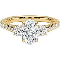 Bague de luxe en diamant de laboratoire, clarté supérieure, pierre créée en laboratoire, design intemporel, bijoux tendance pour mariage et demande en mariage