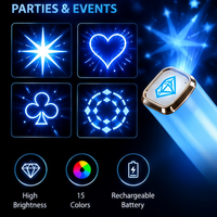 Bâton de Projection Rétractable Langxun, Baguette Lumineuse LED Extensible, Logo Personnalisé pour Concerts, Fêtes, Événements, Vente Directe Usine