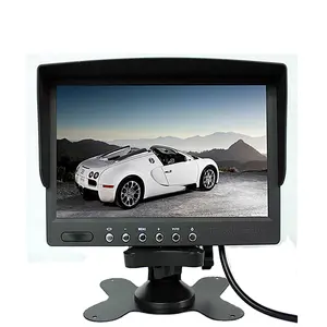 Monitor LCD per parcheggio auto HD da 7 pollici con Display per auto parasole Display per retromarcia ingresso Video bidirezionale camion per auto di grandi dimensioni 24V universale