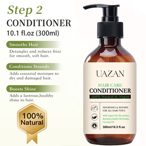 Ensemble de Shampoing et Après-Shampoing Marque Blanche à la Biotine et au Beurre de Karité, Naturel et Biologique avec Huile d'Argan et de Romarin pour une Croissance Rapide des Cheveux - Product Image 6