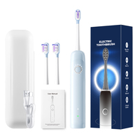 Brosse à dents électrique sonique intelligente avec 5 modes de nettoyage, minuteur de 2 minutes, fonction de réveil automatique, brosse à dents rechargeable, fabricant