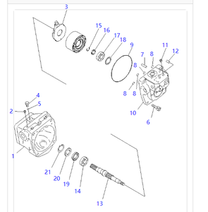 ปั๊มไฮดรอลิกหลักแท้ KOMATSU PC30MR-1 PC30UU-3 PC30MRX-1 รุ่น 708-1S-00150 สำหรับรถขุดขนาดเล็ก - Product Image 5