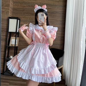 Cat Maid Costume Black And Pink Polyester Cosplay Outfit For Anime Role Playing Spring 2023 - Product Image 2