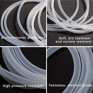 Tuyau en <span class=keywords><strong>silicone</strong></span> pur 3 mm ID X 5 mm OD (-60-200) Tuyau de qualité alimentaire 100 m pour la fabrication de bière à domicile, la fabrication de vin, l'aquaponie - Product Image 5