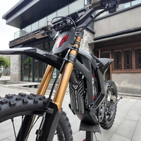 Sepeda Motor Listrik Aluminium Kecepatan Tinggi Mid Drive Rem Cakram 26.5kW 7-Kecepatan 72V 60Ah Baterai Lithium Off-Road Dewasa Ban 21/18