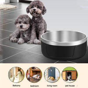 Ibdapur mangkuk makanan dan air dinding ganda 32/64oz kustom mangkuk anjing makan hewan peliharaan mangkuk anjing Stainless Steel terisolasi vakum grosir - Product Image 5