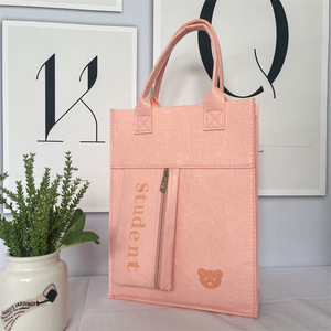 กระเป๋าถือสตรีผ้าสักหลาดใช้ซ้ำได้เป็นมิตรต่อสิ่งแวดล้อม - Product Image 2