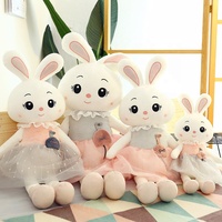 Boneka Plush Grosir Terbaru 45cm Boneka Kelinci Plush  Boneka Plush Anak Kawaii untuk Paskah