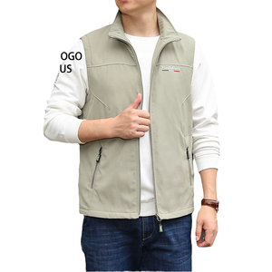 Clearance Sale Autumn Outer Wear Casual Men's Stand Collar Waterproof Windproof Breathable Polyester Puffer <b>Vest</b> Outdoor - Product Image 4