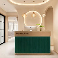 Comptoir de caisse pour boutique de vêtements de luxe, petite boutique, salon de beauté, hôtel, salon de coiffure, réception, design simple et moderne, sur mesure