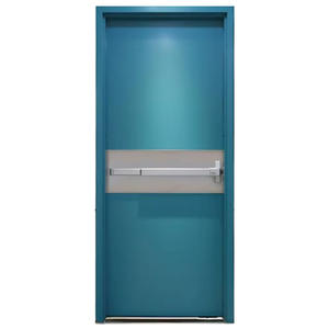 Sportello di uscita di emergenza per porta in acciaio a singola o doppia oscillazione commerciale con barra antipanico - Product Image 2