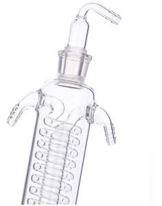 กาน้ำเครื่องปฏิกรณ์แก้วชั้นเดียวแบบ5L ภาชนะปฏิกิริยาเคมีในห้องปฏิบัติการพร้อมระบบทำความร้อนและจอแสดงผลแบบดิจิตอล Boro3.3สำหรับการกลั่น/การผสม - Product Image 5