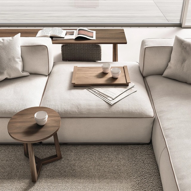 American Fabric Sofa Sleeper Sofa Convertible Apartment Living Room Space Saving Modern Design Layout