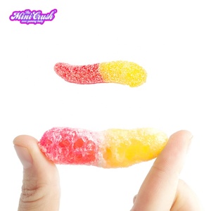 Recién llegado, dulces, dulces, aperitivos, gusanos gomosos liofilizados - Product Image 1