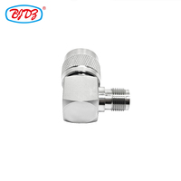 Adaptateur RF d'usine, connecteur mâle de type N vers prise femelle TNC, prise femelle Hembra, angle droit RA 90 degrés, adaptateur coaxial RF en laiton
