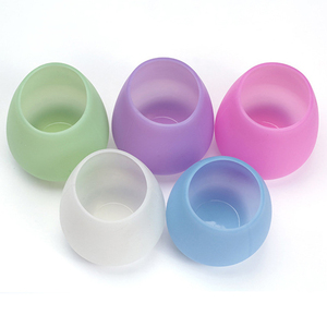 Gobelets pliables en caoutchouc pour bière, verres à vin en silicone, vente en gros, logo personnalisé, incassables, portables, pour voyage en extérieur, sac OPP, unisexe, colorés - Product Image 3